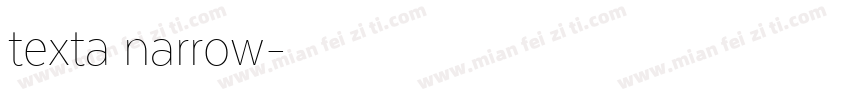 texta narrow字体转换